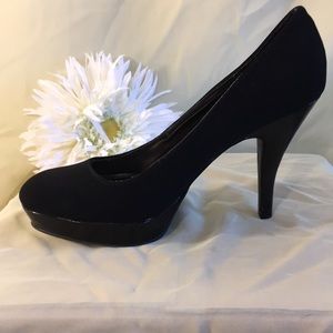 Black platform heels